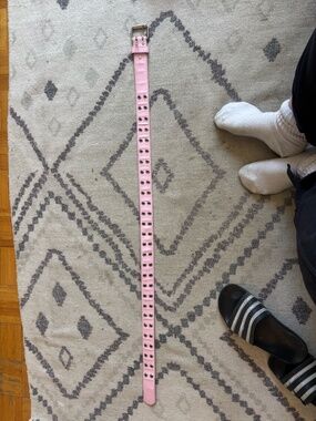 Vintage 90s y2k pink patent leather grunge belt * accepting offers